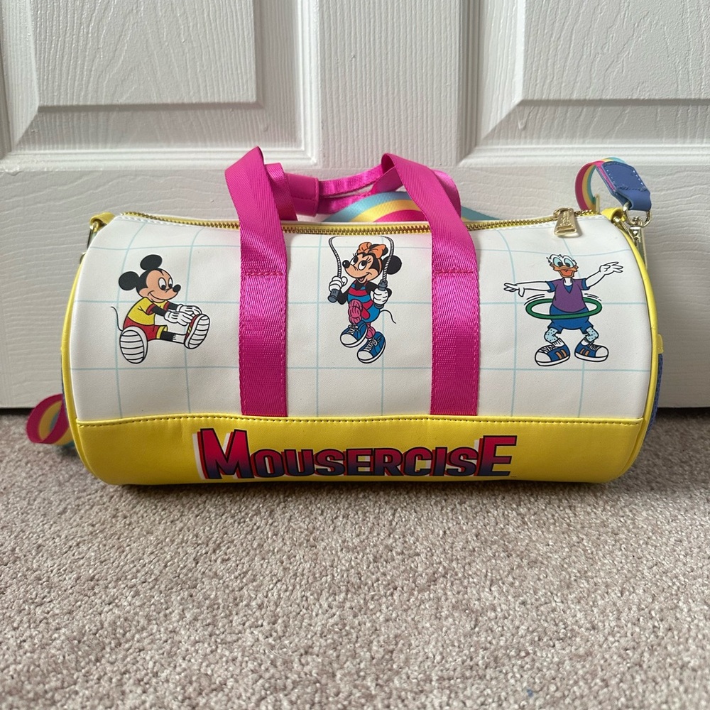 Mickey Mouse Mousercise Loungefly mini Duffle bag